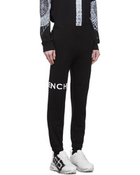 Pantalon de jogging brodé noir et blanc Givenchy
