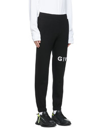 Pantalon de jogging brodé noir Givenchy