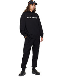 Pantalon de jogging brodé noir A-Cold-Wall*
