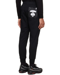 Pantalon de jogging brodé noir AAPE BY A BATHING APE