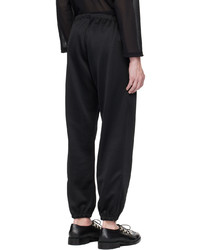 Pantalon de jogging brodé noir Needles