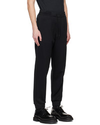 Pantalon de jogging brodé noir Giorgio Armani