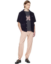 Pantalon de jogging brodé rose Needles