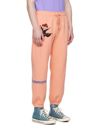 Pantalon de jogging brodé rose KidSuper