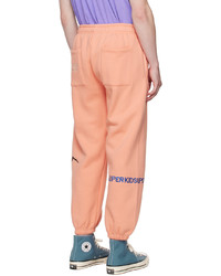 Pantalon de jogging brodé rose KidSuper