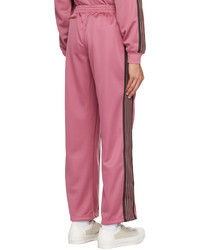 Pantalon de jogging brodé rose Needles