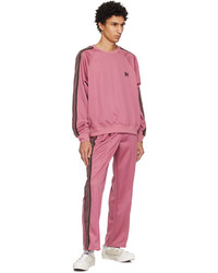 Pantalon de jogging brodé rose Needles