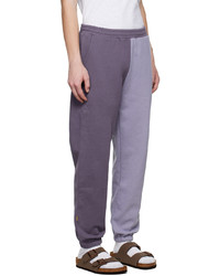 Pantalon de jogging brodé violet clair Dime