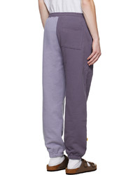 Pantalon de jogging brodé violet clair Dime