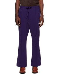 Pantalon de jogging brodé violet Needles