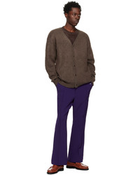 Pantalon de jogging brodé violet Needles