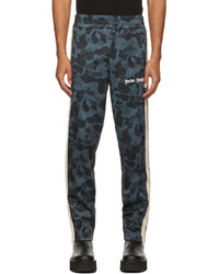 Pantalon de jogging camouflage bleu marine Palm Angels