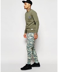 Pantalon de jogging camouflage gris Hype