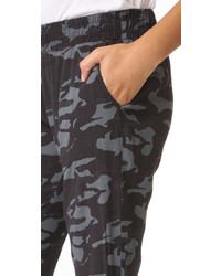 Pantalon de jogging camouflage noir Monrow