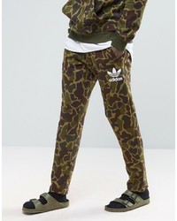 Pantalon de jogging camouflage olive adidas