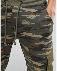 Pantalon de jogging camouflage olive Asos