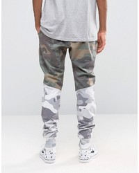 Pantalon de jogging camouflage olive Hype
