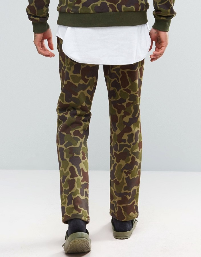 Vêtements Pantalon de jogging polaire en OLIVE CAMO - Livraison gratuite  sur JustFab