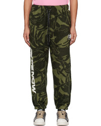 Pantalon de jogging camouflage vert foncé AAPE BY A BATHING APE