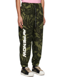 Pantalon de jogging camouflage vert foncé AAPE BY A BATHING APE