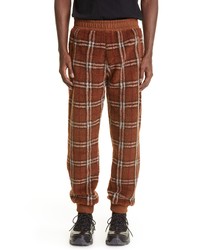 Pantalon de jogging écossais marron