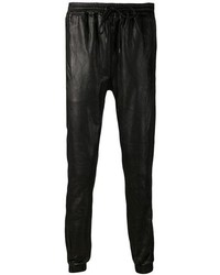 Pantalon de jogging en cuir noir J Brand