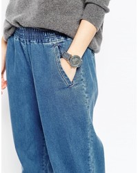 Pantalon de jogging en denim bleu Asos