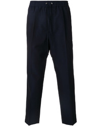 Pantalon de jogging en laine bleu marine Gucci