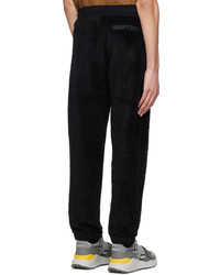 Pantalon de jogging en laine brodé noir Burberry