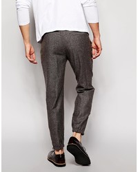 Pantalon de jogging en laine gris foncé Asos