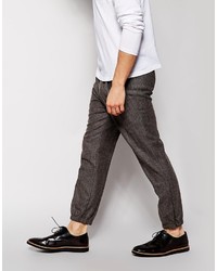 Pantalon de jogging en laine gris foncé Asos