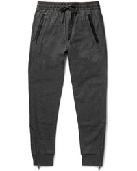 Pantalon de jogging en laine gris foncé Burberry