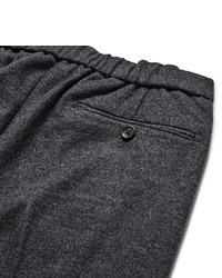 Pantalon de jogging en laine gris foncé Camoshita