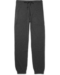 Pantalon de jogging en laine gris foncé John Smedley