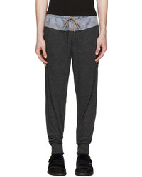 Pantalon de jogging en laine gris foncé Kolor