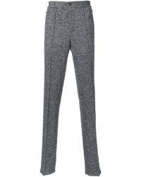 Pantalon de jogging en laine gris foncé Lanvin
