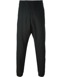 Pantalon de jogging en laine gris foncé Marni