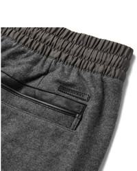 Pantalon de jogging en laine gris foncé Burberry