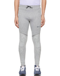 Pantalon de jogging en laine imprimé gris