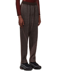 Pantalon de jogging en laine marron foncé Saul Nash