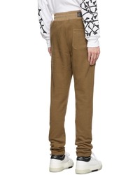 Pantalon de jogging en laine marron Amiri