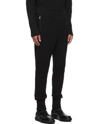 Pantalon de jogging en laine noir Moncler Genius
