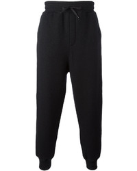 Pantalon de jogging en laine noir AMI Alexandre Mattiussi