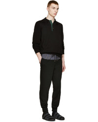 Pantalon de jogging en laine noir Kolor