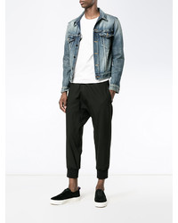 Pantalon de jogging en laine noir Neil Barrett