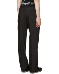 Pantalon de jogging en laine noir Acne Studios