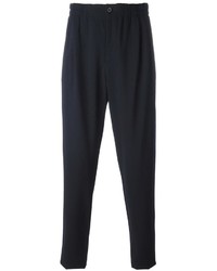 Pantalon de jogging en laine noir Giorgio Armani