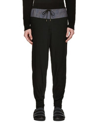 Pantalon de jogging en laine noir Kolor