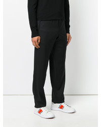 Pantalon de jogging en laine noir Emporio Armani