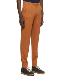 Pantalon de jogging en laine tabac Dries Van Noten